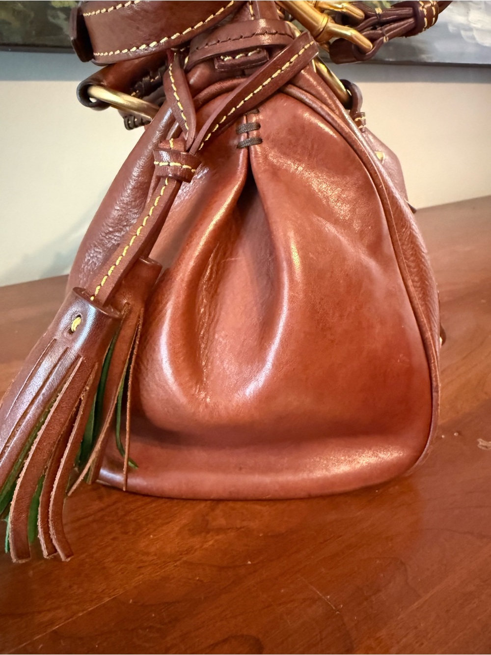 🤎 Dooney & Bourke OG Florentine Satchel // Chestnut 🤎 - Picture 6 of 16